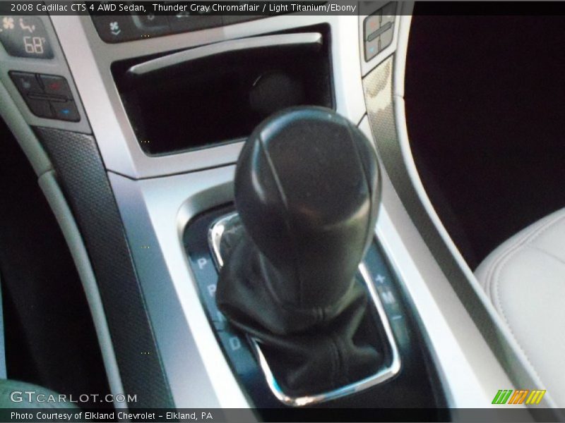 Thunder Gray Chromaflair / Light Titanium/Ebony 2008 Cadillac CTS 4 AWD Sedan