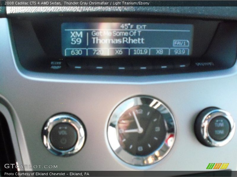 Thunder Gray Chromaflair / Light Titanium/Ebony 2008 Cadillac CTS 4 AWD Sedan