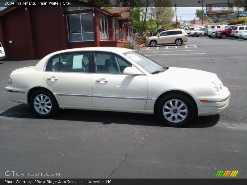 Pearl White / Gray 2004 Kia Amanti
