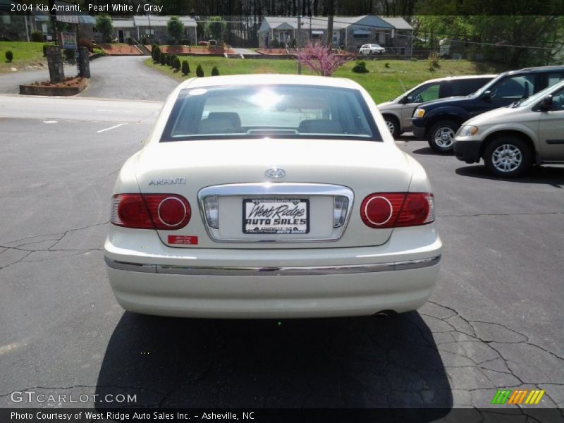 Pearl White / Gray 2004 Kia Amanti