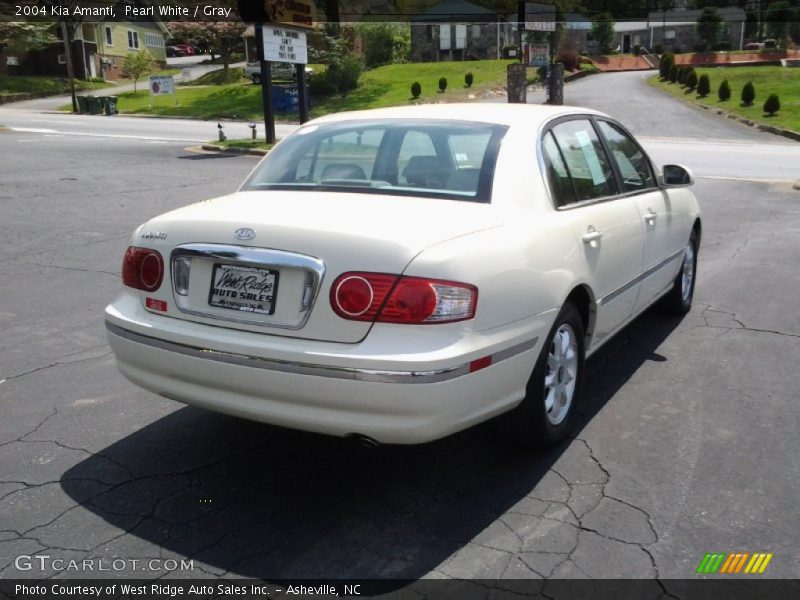 Pearl White / Gray 2004 Kia Amanti