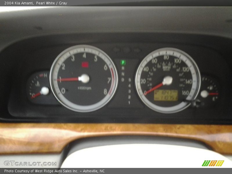 Pearl White / Gray 2004 Kia Amanti
