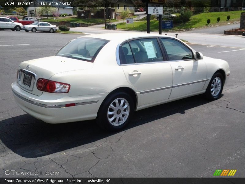 Pearl White / Gray 2004 Kia Amanti