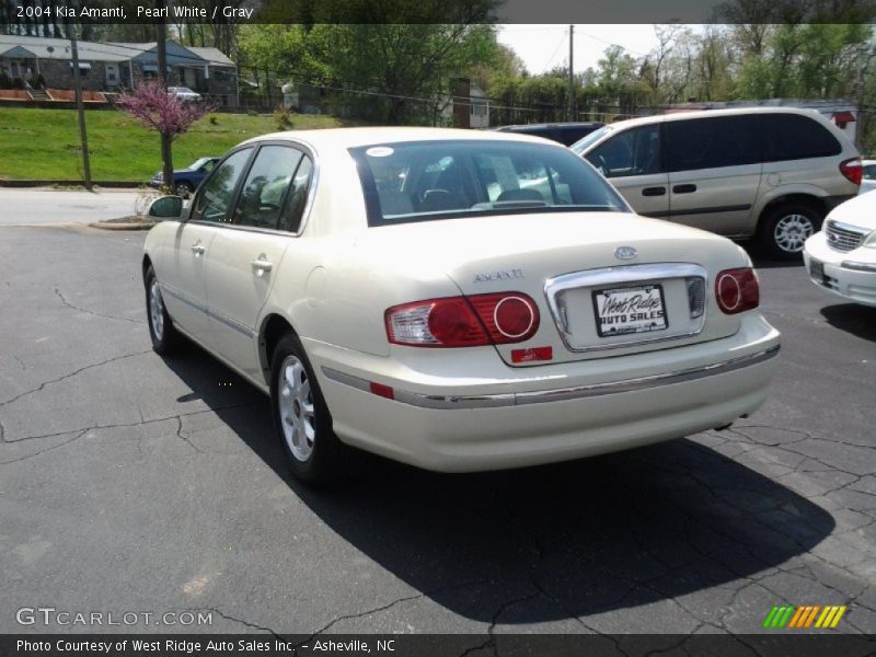 Pearl White / Gray 2004 Kia Amanti