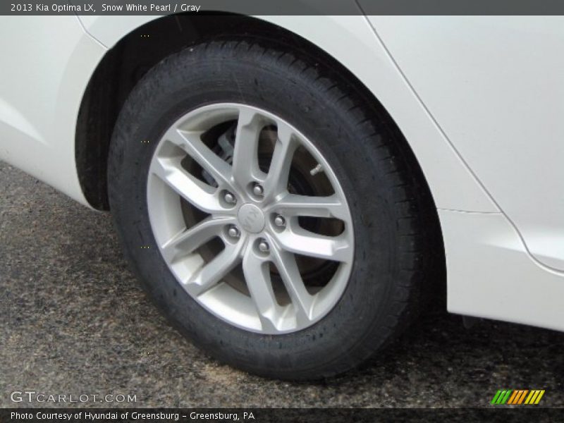 Snow White Pearl / Gray 2013 Kia Optima LX