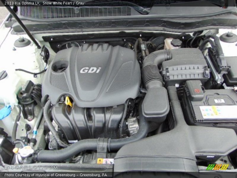 Snow White Pearl / Gray 2013 Kia Optima LX