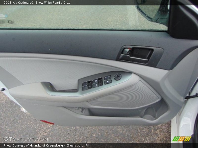 Snow White Pearl / Gray 2013 Kia Optima LX