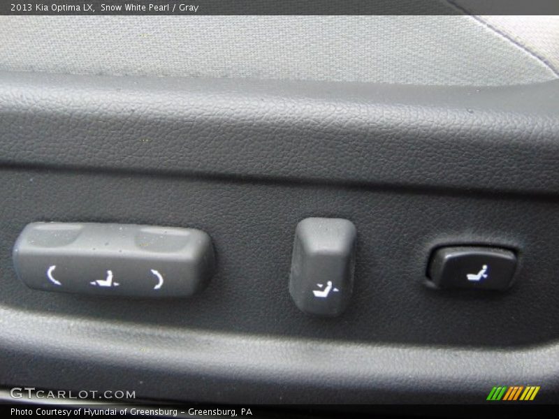 Snow White Pearl / Gray 2013 Kia Optima LX