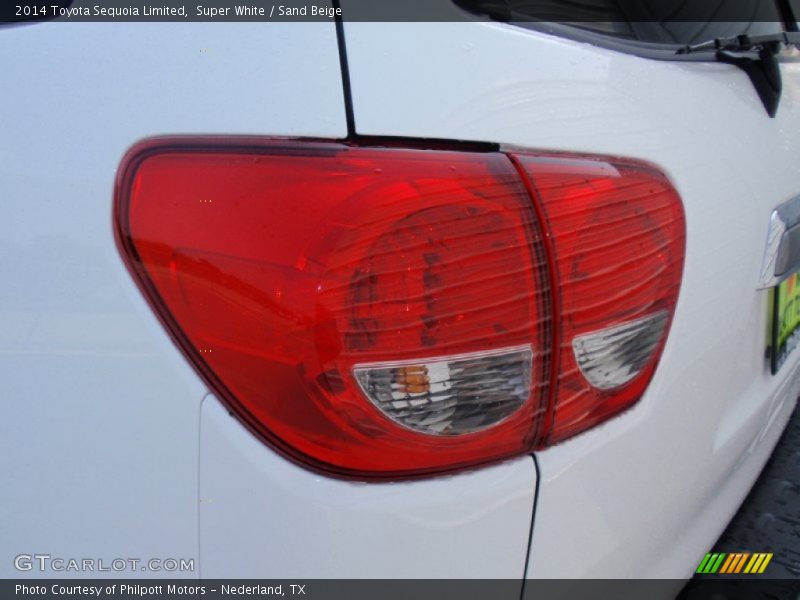 Super White / Sand Beige 2014 Toyota Sequoia Limited