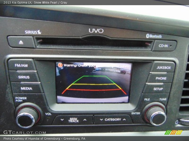 Snow White Pearl / Gray 2013 Kia Optima LX