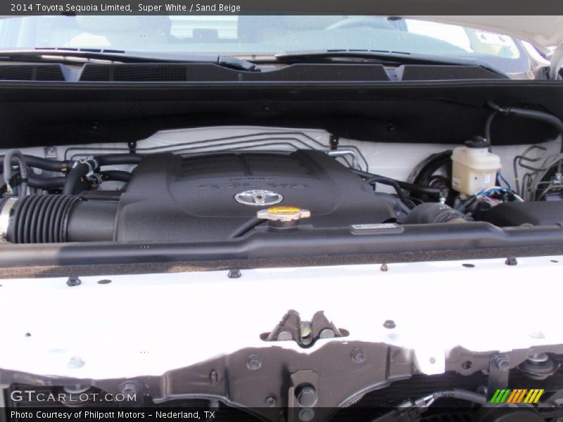 Super White / Sand Beige 2014 Toyota Sequoia Limited