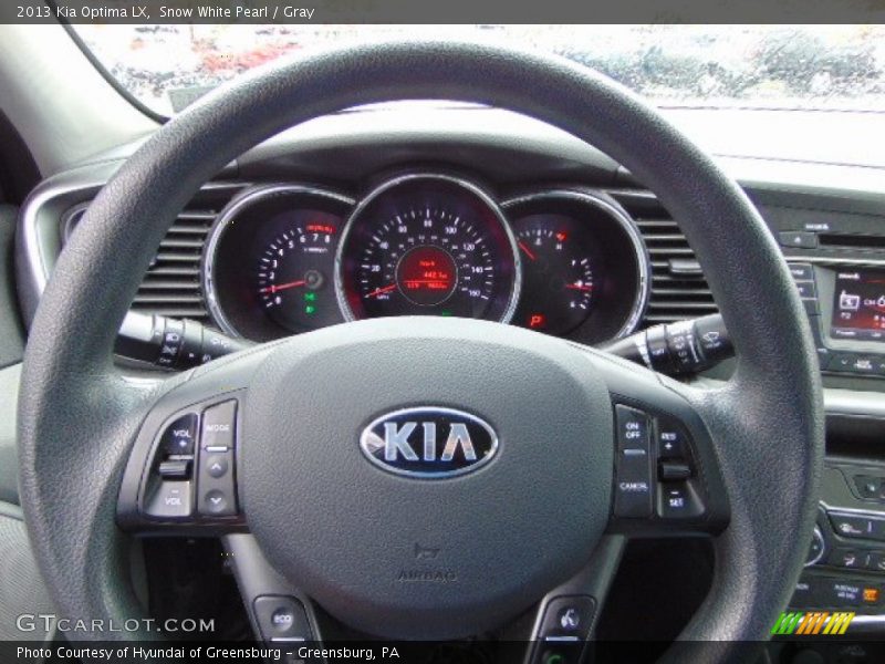 Snow White Pearl / Gray 2013 Kia Optima LX