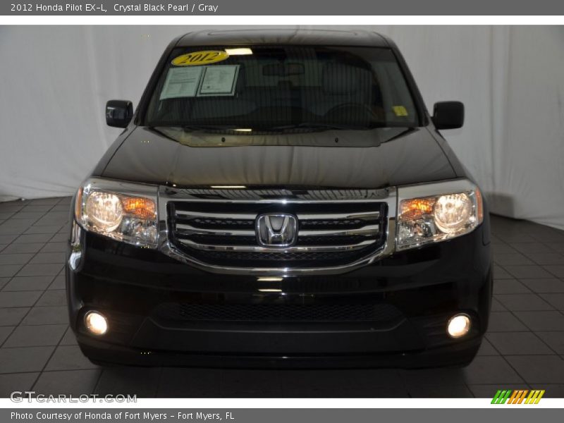 Crystal Black Pearl / Gray 2012 Honda Pilot EX-L