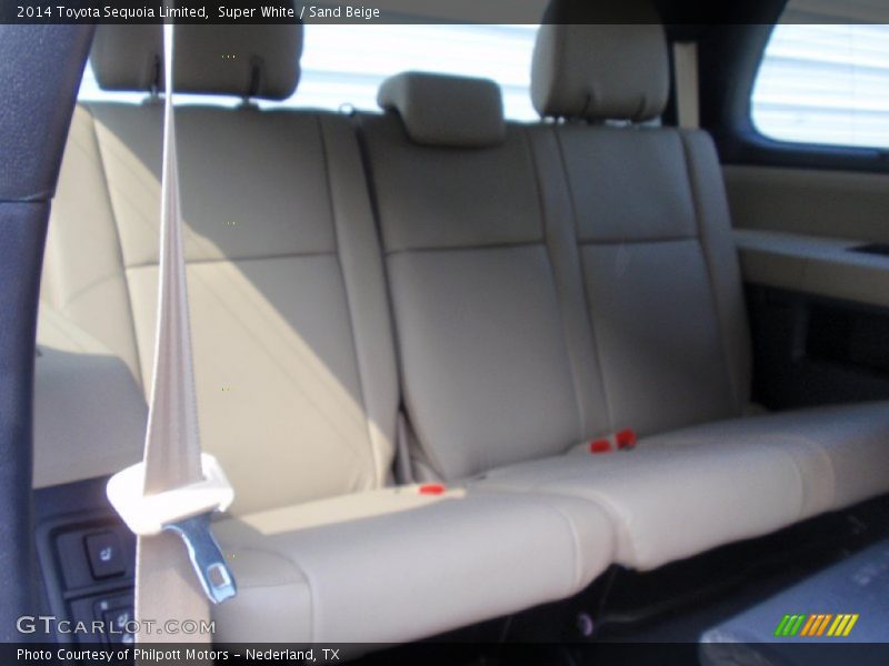 Super White / Sand Beige 2014 Toyota Sequoia Limited