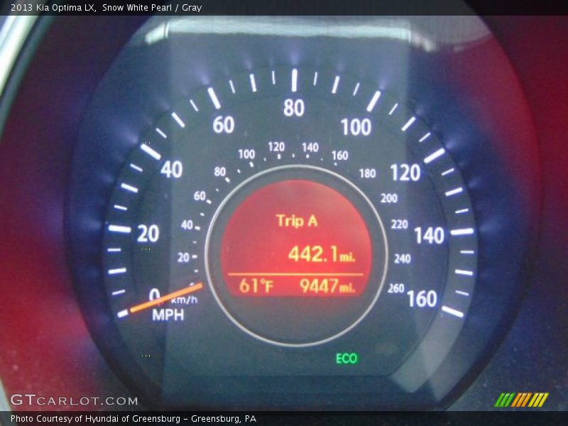 Snow White Pearl / Gray 2013 Kia Optima LX