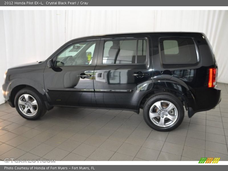 Crystal Black Pearl / Gray 2012 Honda Pilot EX-L