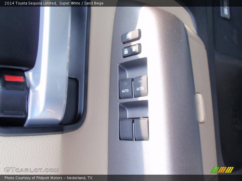 Super White / Sand Beige 2014 Toyota Sequoia Limited