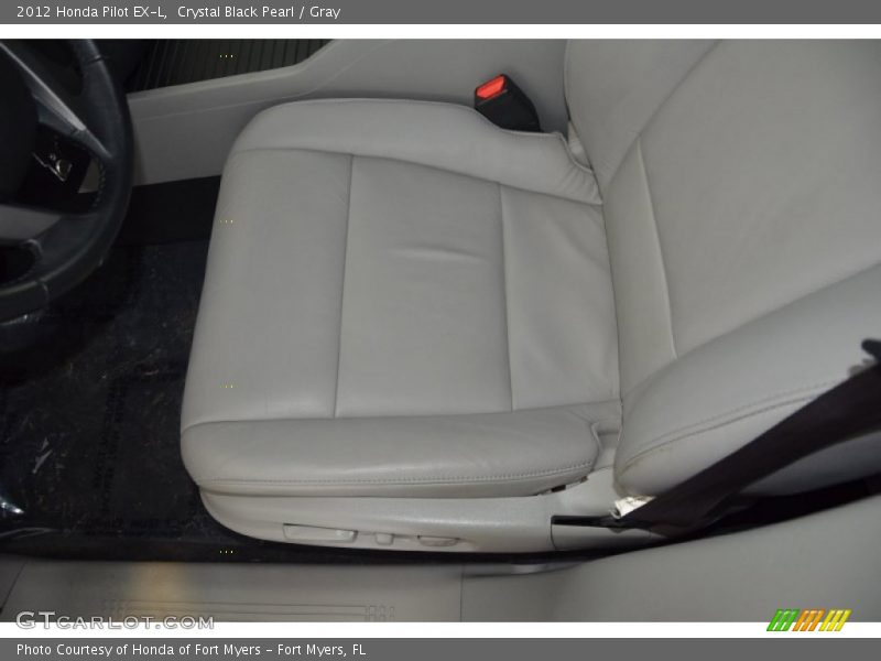 Crystal Black Pearl / Gray 2012 Honda Pilot EX-L