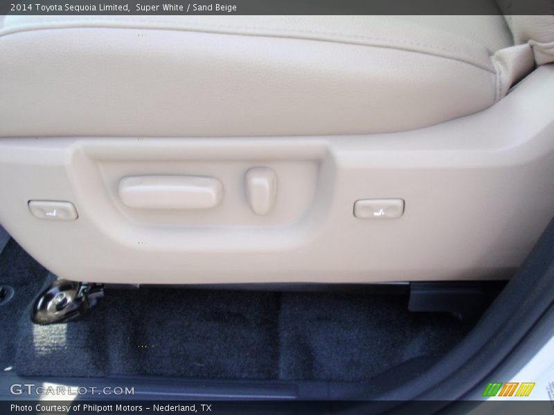 Super White / Sand Beige 2014 Toyota Sequoia Limited