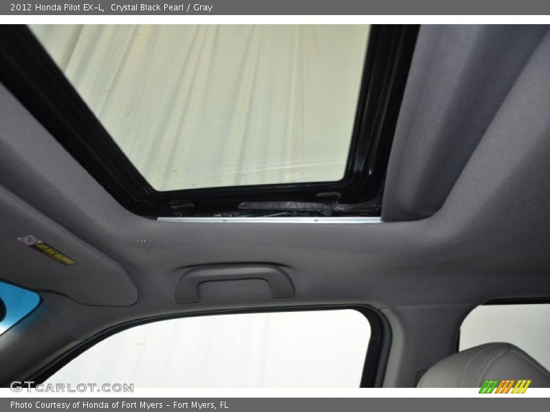 Crystal Black Pearl / Gray 2012 Honda Pilot EX-L