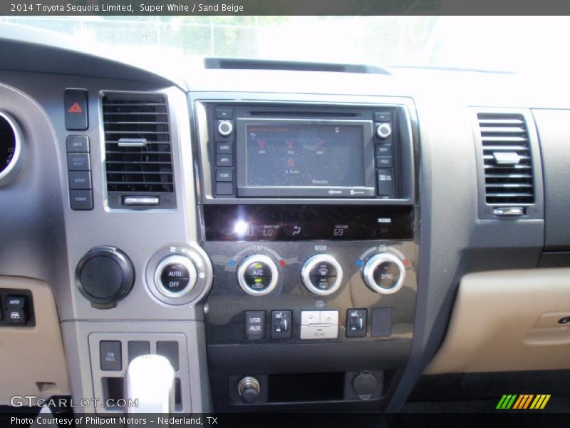 Super White / Sand Beige 2014 Toyota Sequoia Limited