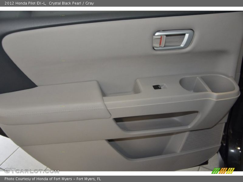 Crystal Black Pearl / Gray 2012 Honda Pilot EX-L