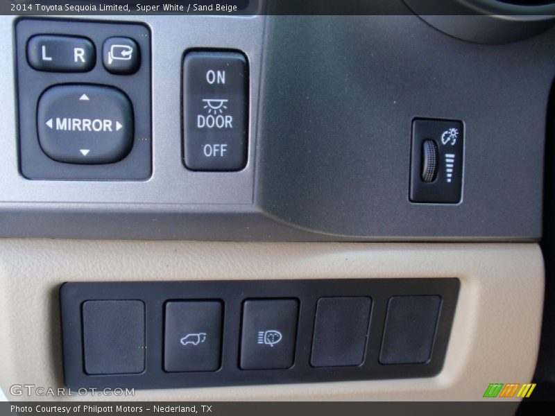 Super White / Sand Beige 2014 Toyota Sequoia Limited