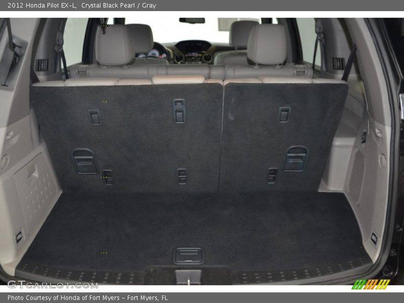 Crystal Black Pearl / Gray 2012 Honda Pilot EX-L