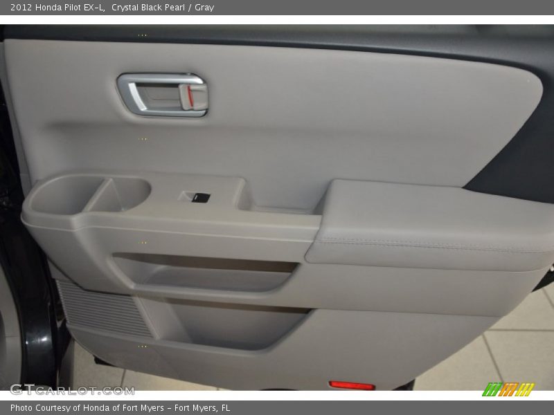 Crystal Black Pearl / Gray 2012 Honda Pilot EX-L