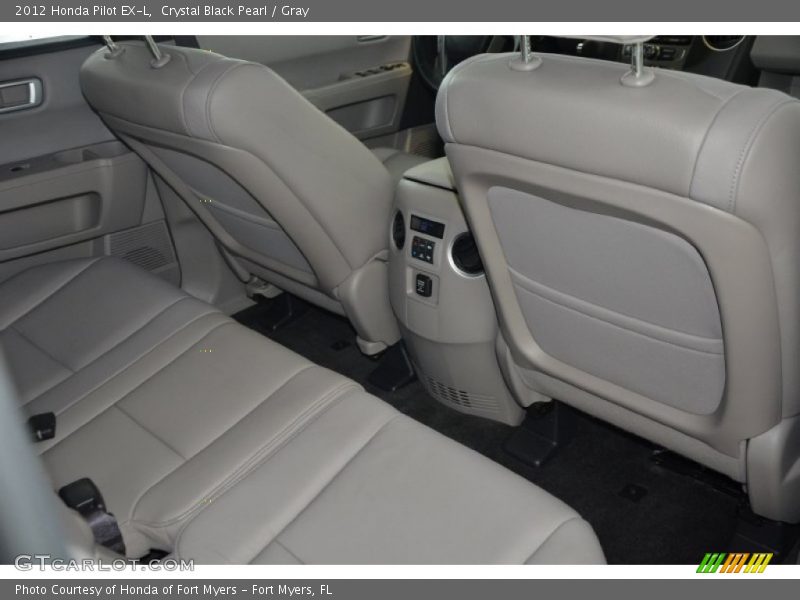 Crystal Black Pearl / Gray 2012 Honda Pilot EX-L