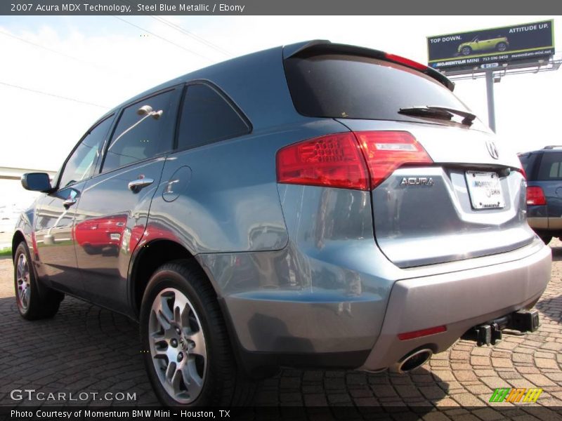 Steel Blue Metallic / Ebony 2007 Acura MDX Technology