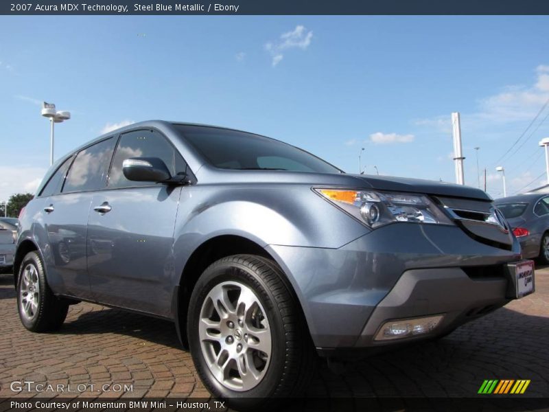 Steel Blue Metallic / Ebony 2007 Acura MDX Technology