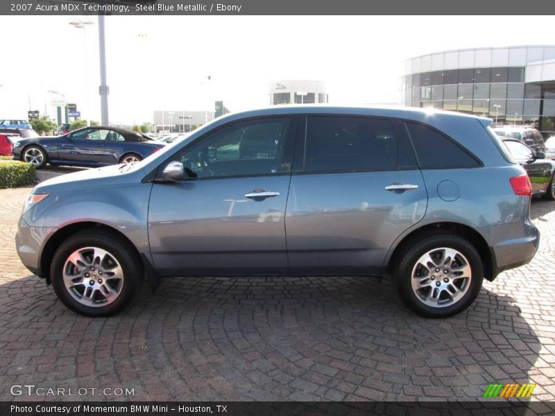 Steel Blue Metallic / Ebony 2007 Acura MDX Technology
