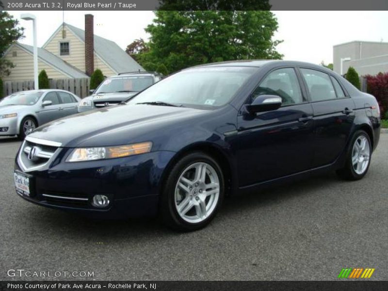 Royal Blue Pearl / Taupe 2008 Acura TL 3.2