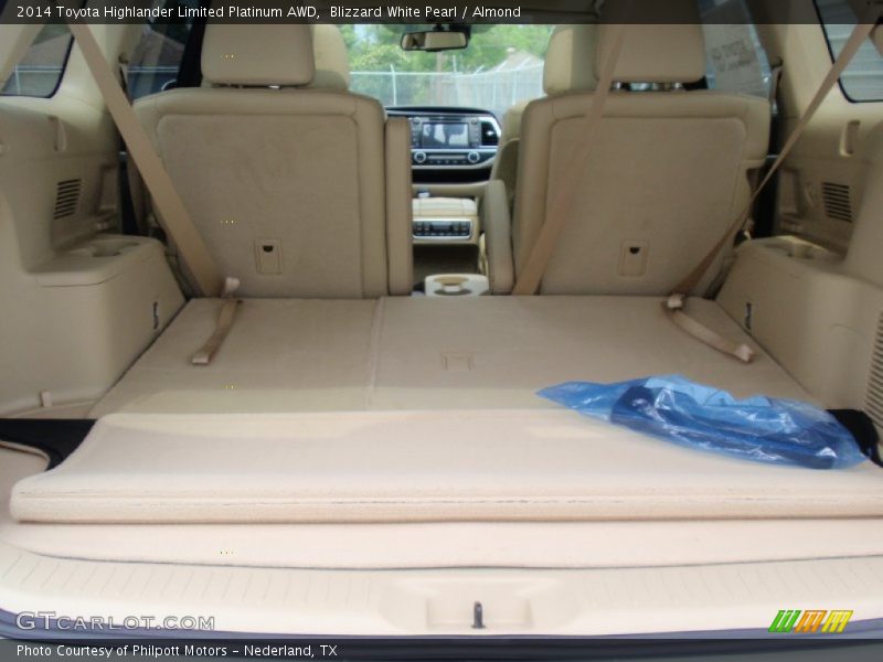 Blizzard White Pearl / Almond 2014 Toyota Highlander Limited Platinum AWD
