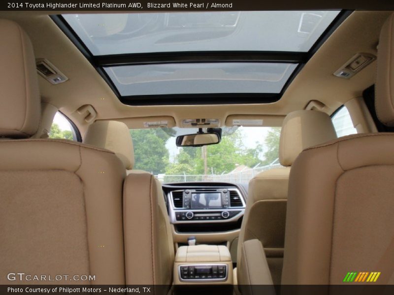 Blizzard White Pearl / Almond 2014 Toyota Highlander Limited Platinum AWD