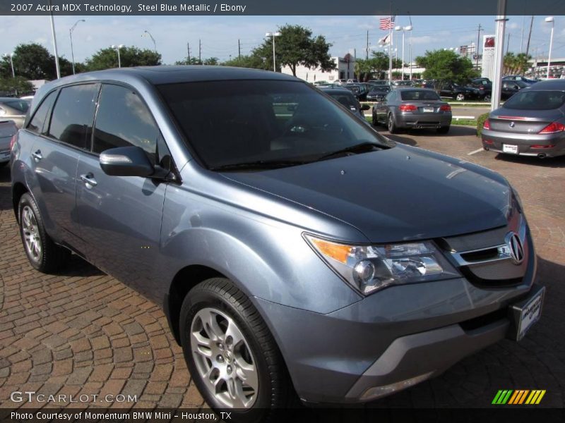 Steel Blue Metallic / Ebony 2007 Acura MDX Technology