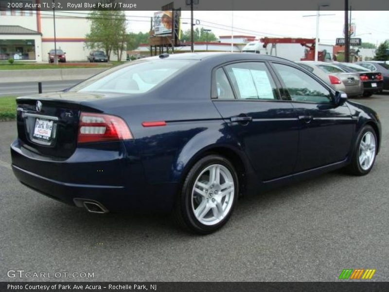 Royal Blue Pearl / Taupe 2008 Acura TL 3.2