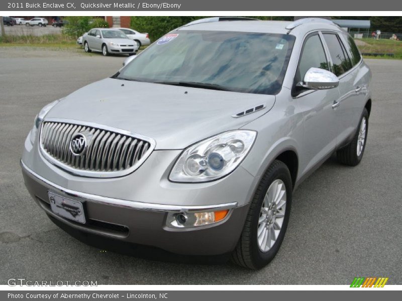 Quicksilver Metallic / Ebony/Ebony 2011 Buick Enclave CX