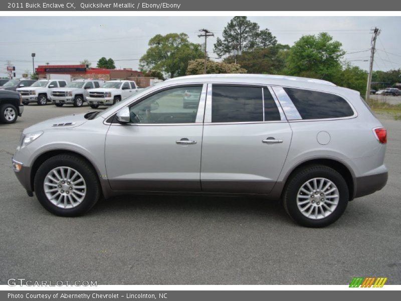 Quicksilver Metallic / Ebony/Ebony 2011 Buick Enclave CX