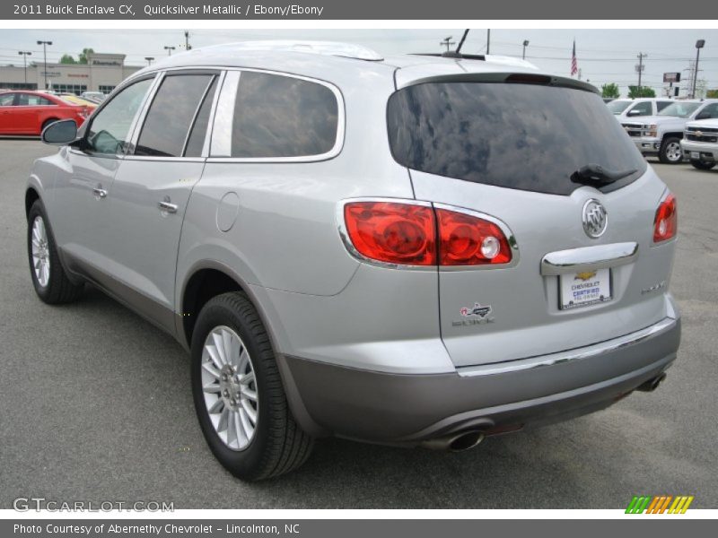 Quicksilver Metallic / Ebony/Ebony 2011 Buick Enclave CX