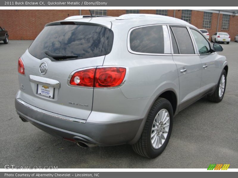 Quicksilver Metallic / Ebony/Ebony 2011 Buick Enclave CX