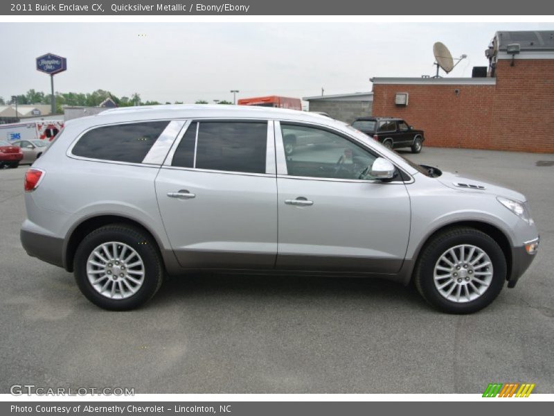 Quicksilver Metallic / Ebony/Ebony 2011 Buick Enclave CX