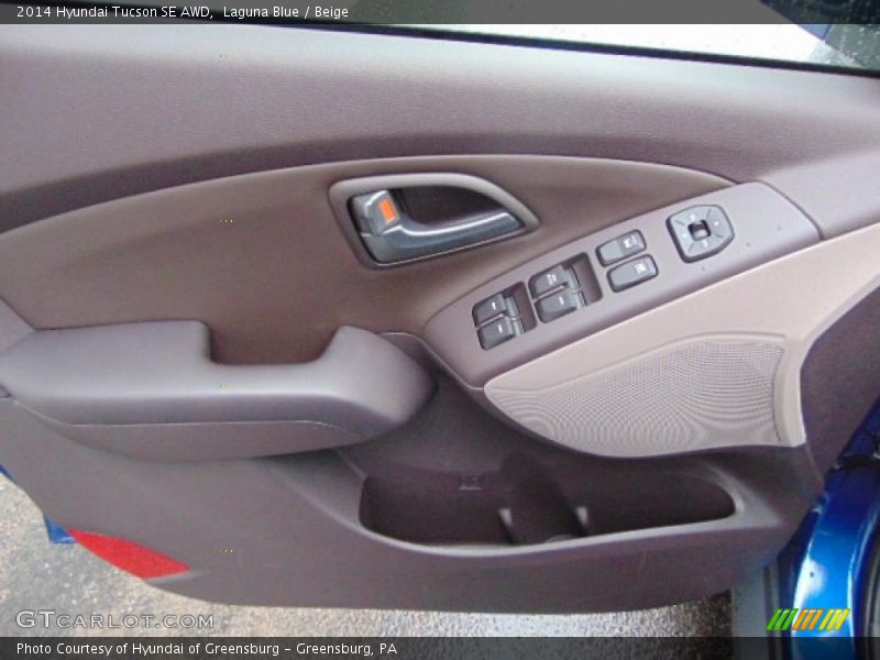 Laguna Blue / Beige 2014 Hyundai Tucson SE AWD
