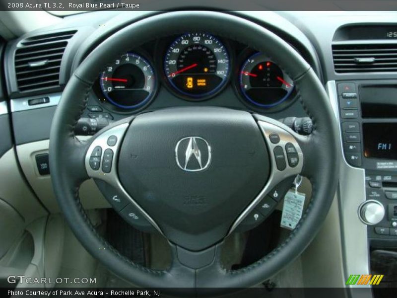 Royal Blue Pearl / Taupe 2008 Acura TL 3.2