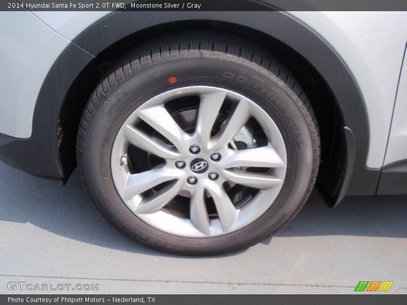 Moonstone Silver / Gray 2014 Hyundai Santa Fe Sport 2.0T FWD