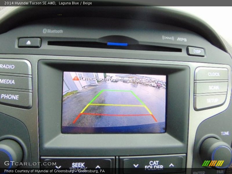 Laguna Blue / Beige 2014 Hyundai Tucson SE AWD