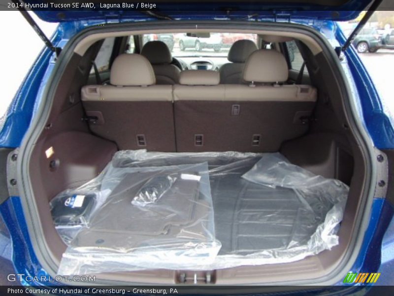 Laguna Blue / Beige 2014 Hyundai Tucson SE AWD