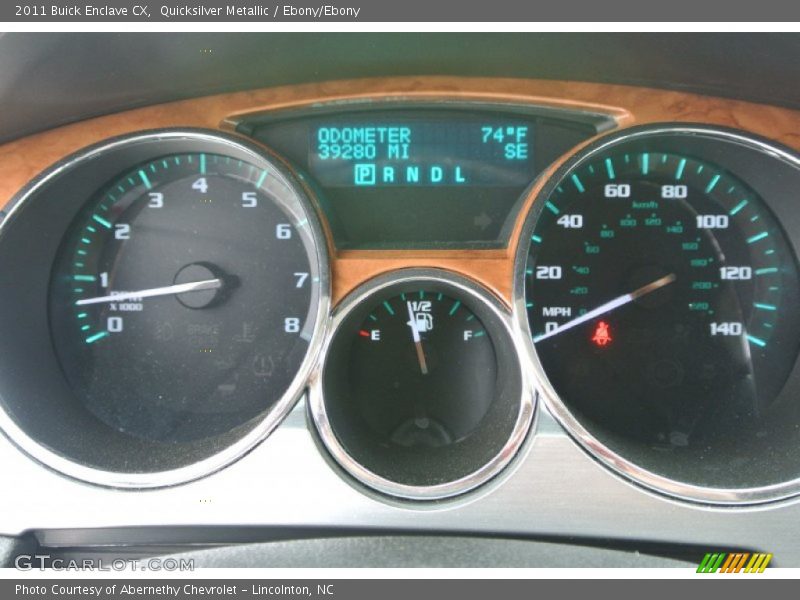 Quicksilver Metallic / Ebony/Ebony 2011 Buick Enclave CX