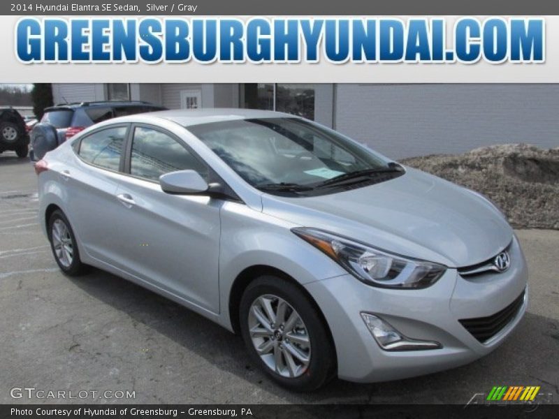 Silver / Gray 2014 Hyundai Elantra SE Sedan
